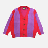 Red Stripe Cardigan  - Milk Teeth