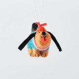 'Wiener' Hanging Felt Ornament