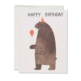 Party Bear birthday greeting card
