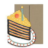 Piece of Cake - Die Cut Birthday Card