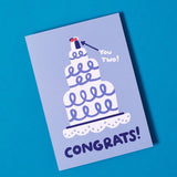 Congrats Wedding Cake Greeting Card