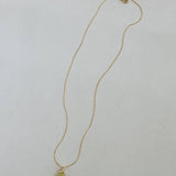 Block Necklace: Olive Jade