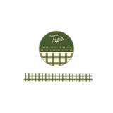 Moss Gingham Washi Tape