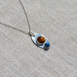 Tiger's Eye, Lapis Pendant
