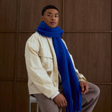 The Reykjavik Scarf with RWS Wool - Electric Blue - FW25