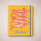 Blue Sardine Tins Sewn Trio Notebook Set