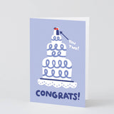 Congrats Wedding Cake Greeting Card