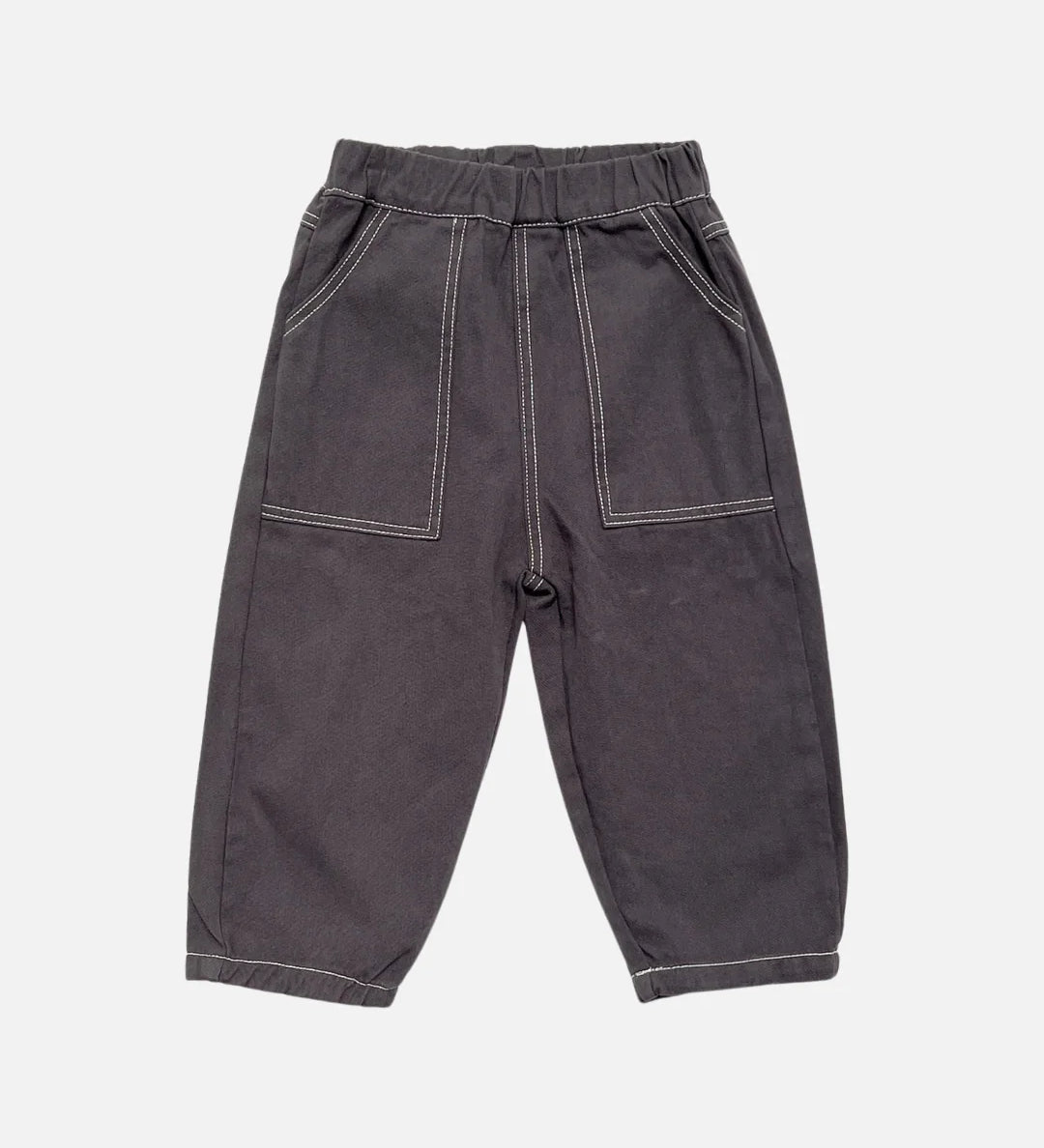 TOPSTITCH TWILL PANTS  - Milk Teeth