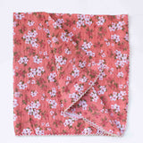 Vintage Floral Cotton Scarf