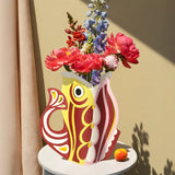 Paper Vase Fish Ruby, Flower Vase from waterproof paper