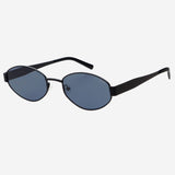 Soho Womens Oval Sunglasses - Black