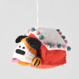 Roger, Doghouse Hanging Felt Ornament