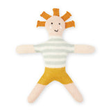 Cotton Knit Baby Rattle Toy: Buddy Aqua