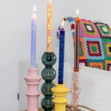 Pattern Dinner candles - Set of 4 - It's Like Retro