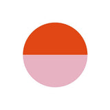 BRITISH COLOUR STANDARD - Small Two-Tone Orange Flame & Venetian Pink Metal Candleholder