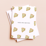 Hugs And Quiches — Food Pun Everyday Card