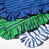 Shirt Fabric Ruffle Cushion Cover