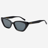 Mia Acetate Cat Eye Womens Sunglasses - Black