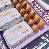 Egg Candles - 6 Pack Box: Eggshell / Cinnamon and Vanilla