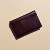 Passport Wallet - Plum Leather