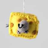 Mouse Hanging Felt Ornament