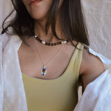 Tiger's Eye, Lapis Pendant