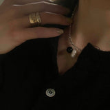 Duo Drop Necklace - Sea + Pattern