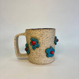 Speckled Clay -14 oz Handmade Sculpted Mug - Splish Splash Ceramics