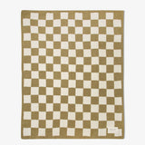 The Teddy Throw - 100% Recycled - Khaki Check