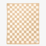 The Teddy Throw - 100% Recycled - Beige Check - FW25