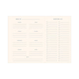Hand-Drawn Grid Meal Planner