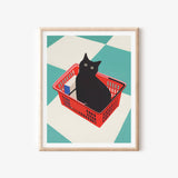 Black Cat Art Print