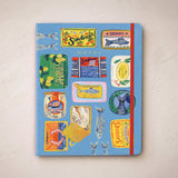 Blue Sardine Tins Sewn Trio Notebook Set