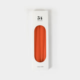 Taper Candles (4 Pack) - 10" Tall, 8 Hr Burn, Orange