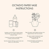 OCTAEVO Greco Paper Vase, Flower Vase & Card Set