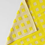 Squares Woven Terry Tea Towel – Oat/Yellow