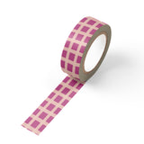 Pink Gingham Washi Tape