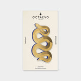 OCTAEVO Bookmark "Serpenti" - Metal with Brass finish