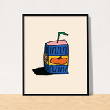 Juice box art print