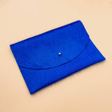 Envelope Pouch - Lapis Hair on Hide