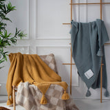 The Teddy Throw - 100% Recycled - Beige Check - FW25