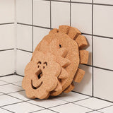 6" Flower Face Cork Trivet