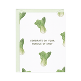 Bundle of Choy — Asian Food Pun Baby Card