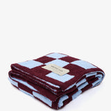 The Teddy Throw - 100% Recycled - Blue Check