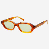 FREYRS Tokyo Acetate Unisex Rectangular Sunglasses - Honey
