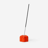 Poppy Candle & Incense Holder: Red