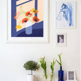 Poppies Art Print, Floral Wall Art, Colorful Floral Art