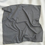 Nona Square Scarf- Black and White Gingham