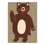 Bear - Die Cut Card