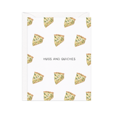 Hugs And Quiches — Food Pun Everyday Card